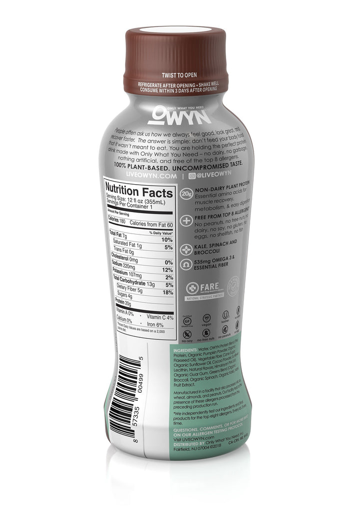 Dark Chocolate Protein Drink - 12 ounces, 4 bottles